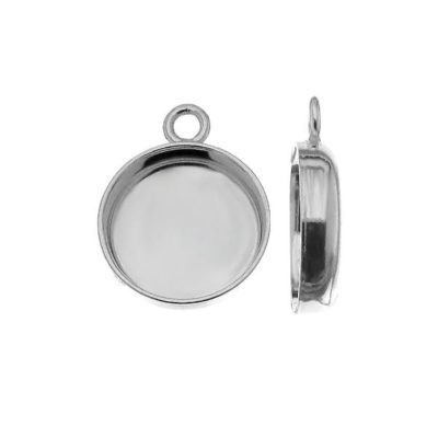 Pendant - base for Rivoli, AG 925 silver